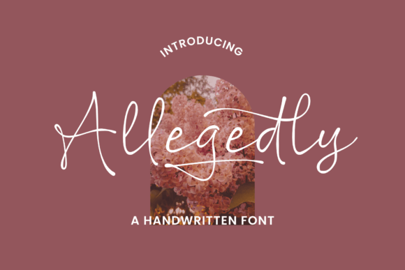 Allegedly: A Script Handwritten Font for Elegant Editorial Moments