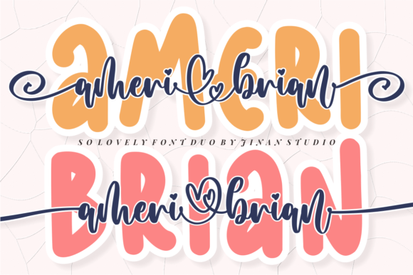 Ameri Brian Font: Romantic Script + Clean Sans Serif Duo