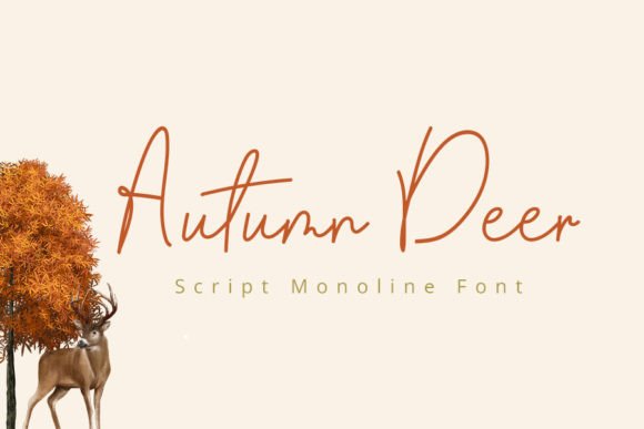 Autumn Deer Script Font for Handmade Creatives
