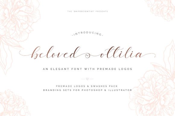 Beloved Ottilia: A Dazzling Script Font for Elegant Digital Branding