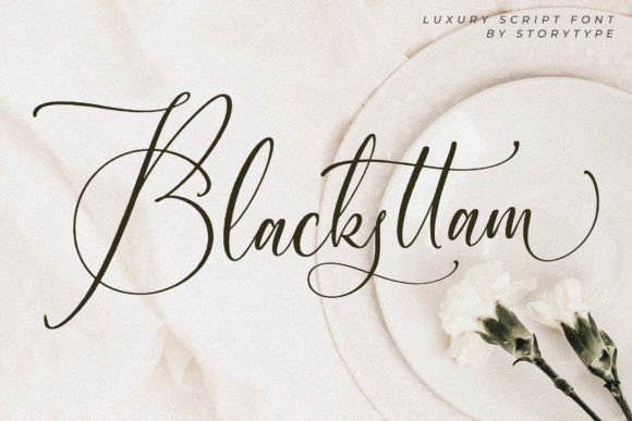 Blacksttam: A Luxurious Script Handwritten Font for Elegant Design