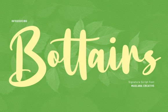 Bottairs Script Font for Creative Branding Projects
