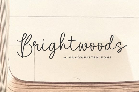 Brightwoods Script Font for Elegant Brand Identity
