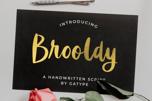 Brooldy: A Modern and Bold Handwritten Script Font for Brand Design