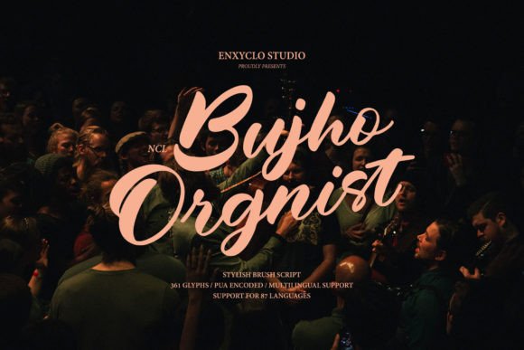 Bujho Orgnist: A Bold Script Handwritten Font for Real Business Branding