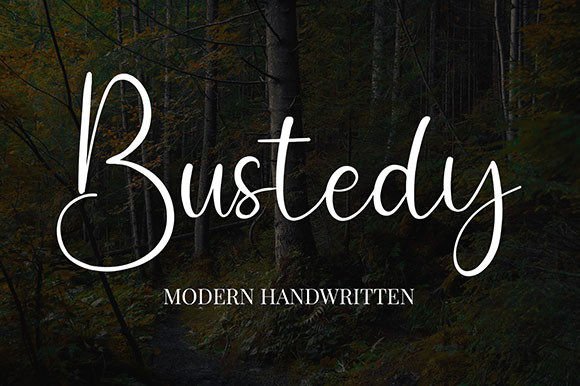 Bustedy: A Casual Script Handwritten Font for Real Business Branding