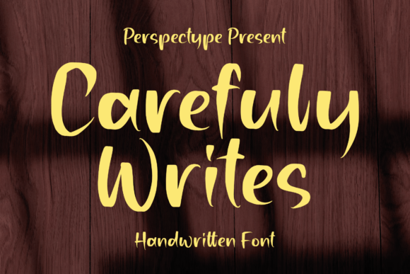Carefuly Writes Font for Small Business Branding