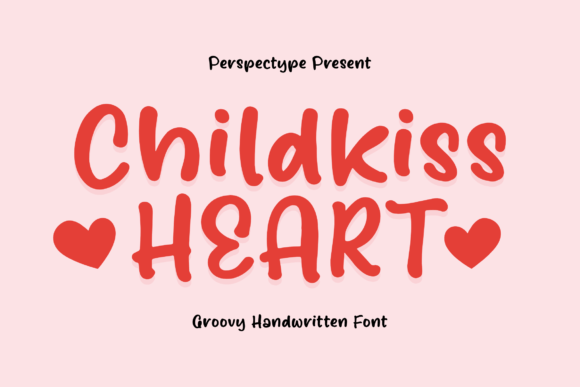 Childkiss Heart: A Groovy Handwritten Font for Editorial Charm