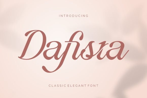 Dafista: An Elegant Script Font for Thoughtful Editorial Design