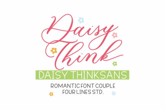Daisy Think: A Chic Script Handwritten Font Pair for Digital Brands