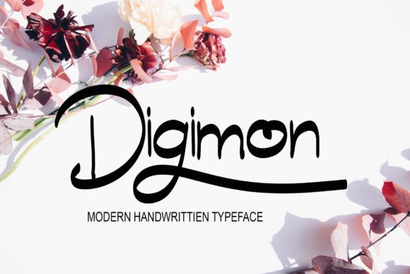 Digimon Script Font for Handmade Creators