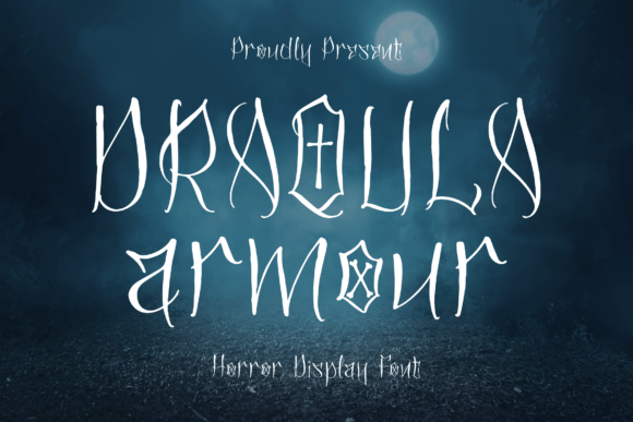 Draqula Armour: A Horror Handwritten Font for Editorial Charm