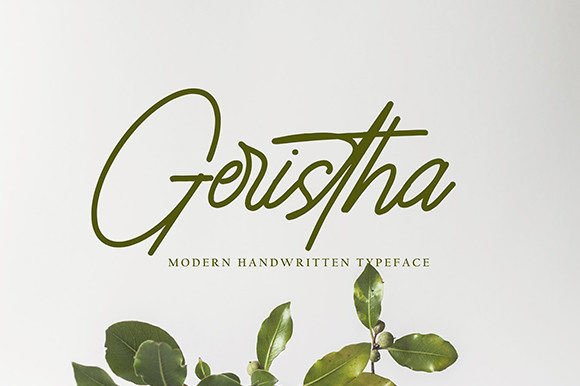 Geristha: A Fresh Script Handwritten Font for Modern Design