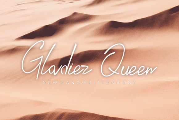 Gladiezqueen Script Font for Elegant Brand Identity