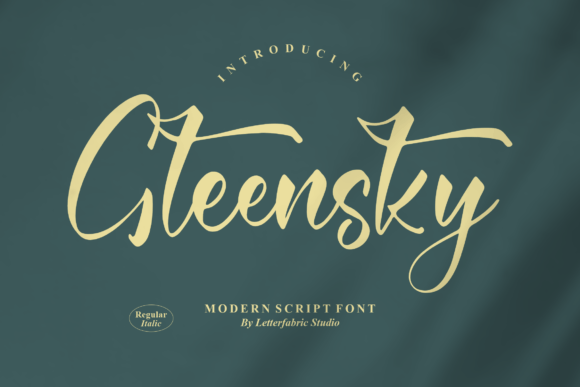 Gleensky: Modern Script Font for Scroll-Stopping Brand Content