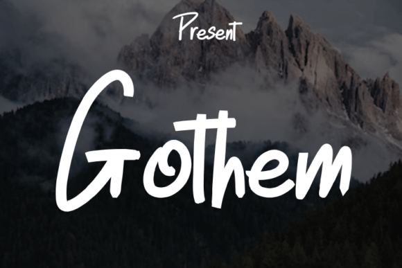Gothem: A Modern Script Handwritten Font for Elegant Branding
