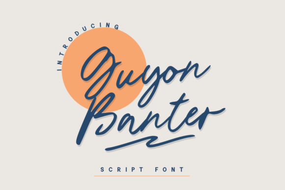 Guyon Banter: A Romantic Script Handwritten Font for Makers