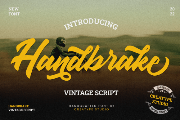 Handbrake: A Vintage Script Font That Elevates Your Brand