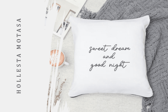Hollesta Motasa: A Romantic Script Font for Small Business Branding