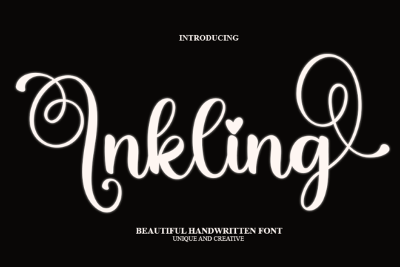 Inkling: A Modern Script Handwritten Font for Makers