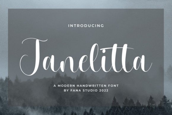 Janelitta Script Font for Elegant Editorial Design