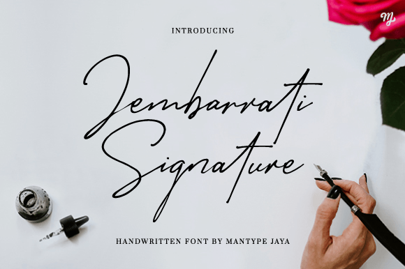 Jembarrati Signature: The Versatile Handwritten Font You’ll Reach For