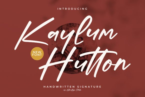 Kaylum Hutton Script Handwritten Font for Makers