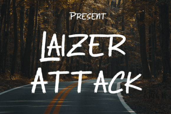 Laizer Attack Script Typeface for Elegant Handmade Brands
