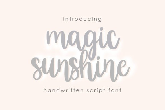Magic Sunshine Script Font for Handwritten Branding