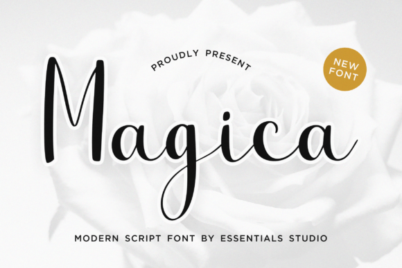 Magica Script Handwritten Font for Elegant Design Projects