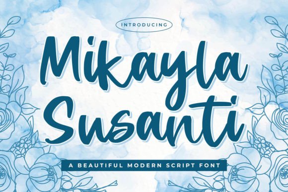 Mikayla Susanti Script Font for Joyful Editorial Design
