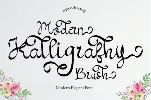 Modern Kalligraphy Brush: Elegant Script Font for Small Business Branding