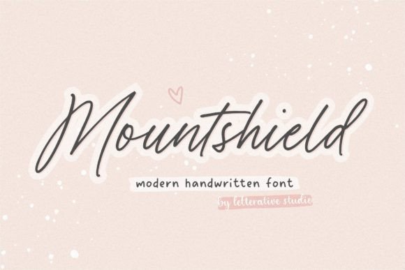 Mountshield: A Script Handwritten Font for Elegant Editorial Moments