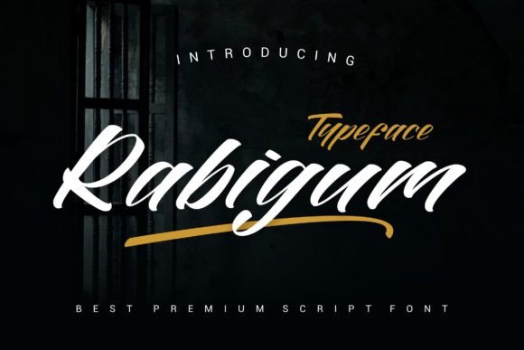 Rabigum: A Bold Script Handwritten Font for Confident Branding