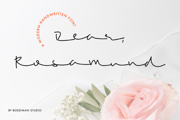 Rosamund: A Romantic Script Font for Small Business Branding