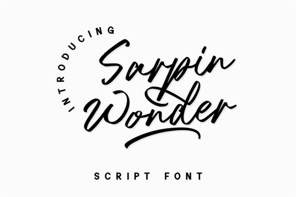 Sarpin Wonder: A Dazzling Script Handwritten Font for Campaign Design