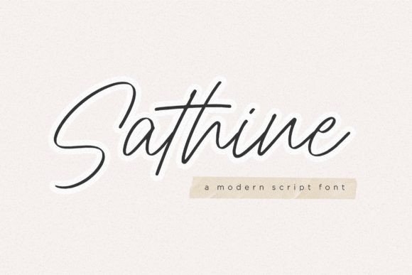 Sathine Script Font for Elegant Digital Branding