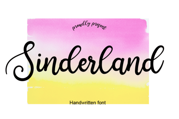 Sinderland: A Sweet Handwritten Script Font for Editorial Design