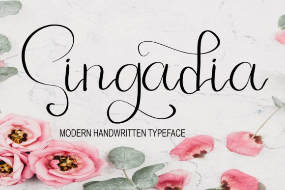 Singadia: A Simple Script Handwritten Font for Real Business Branding