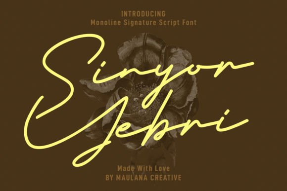 Sinyor Yebri: A Romantic Script Handwritten Font for Editorial Design