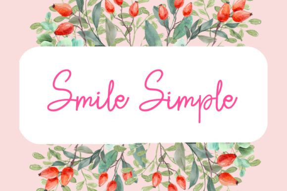 Smile Simple Script Typeface for Elegant Branding