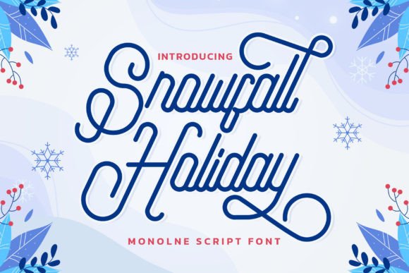 Snowfall Holiday Font for Winter Campaigns & Kids’ Branding