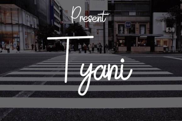 Tyani: A Modern Script Typeface for Elegant Branding