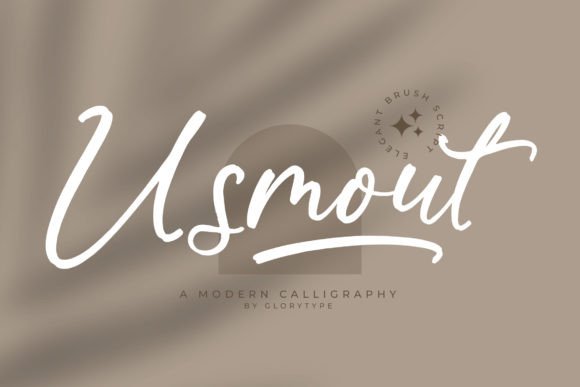 Usmout: A Modern Calligraphy Font for Editorial Warmth