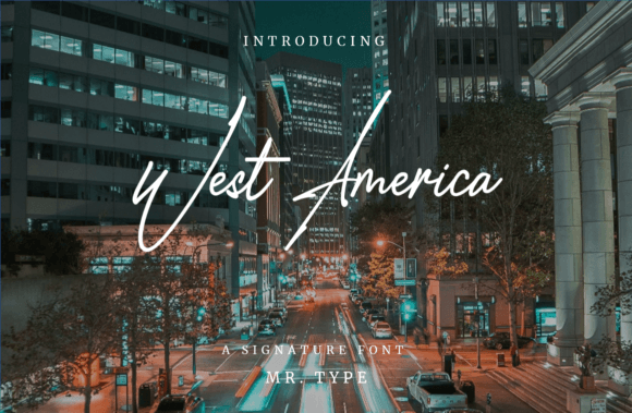 West America Script Font for Modern Brand Visuals